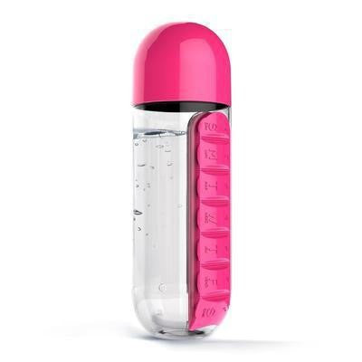 2-in-1 Multifunctional Pill Organizer Water Bottle