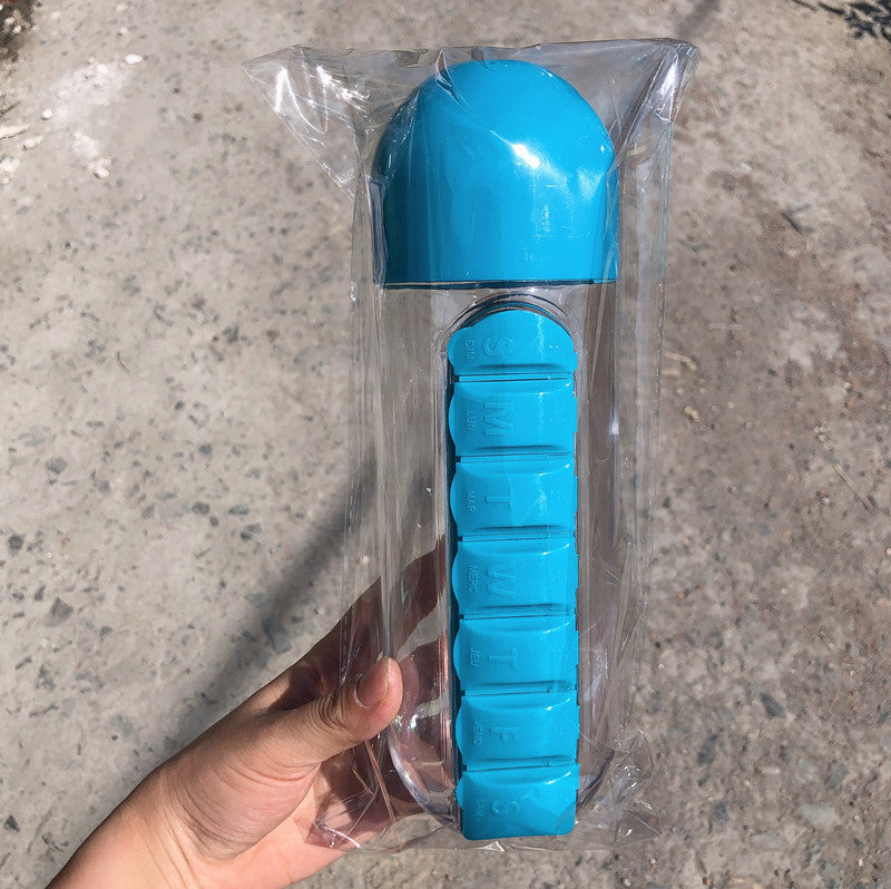 2-in-1 Multifunctional Pill Organizer Water Bottle