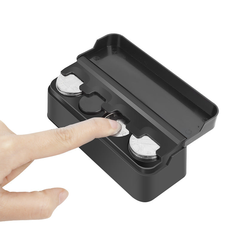 Car Coin Holder Auto Change Organizer Plastic Storage Box