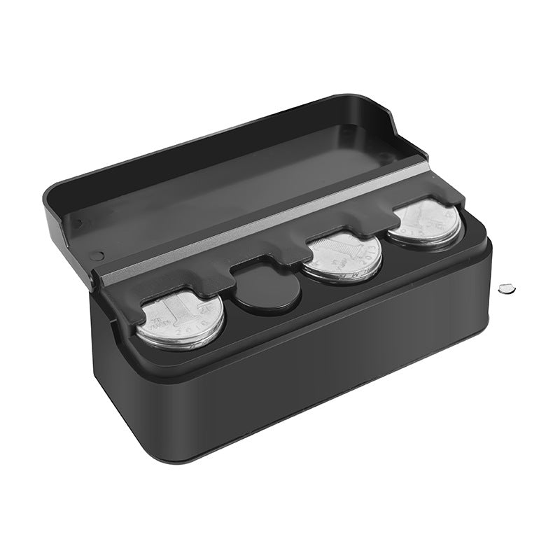 Car Coin Holder Auto Change Organizer Plastic Storage Box