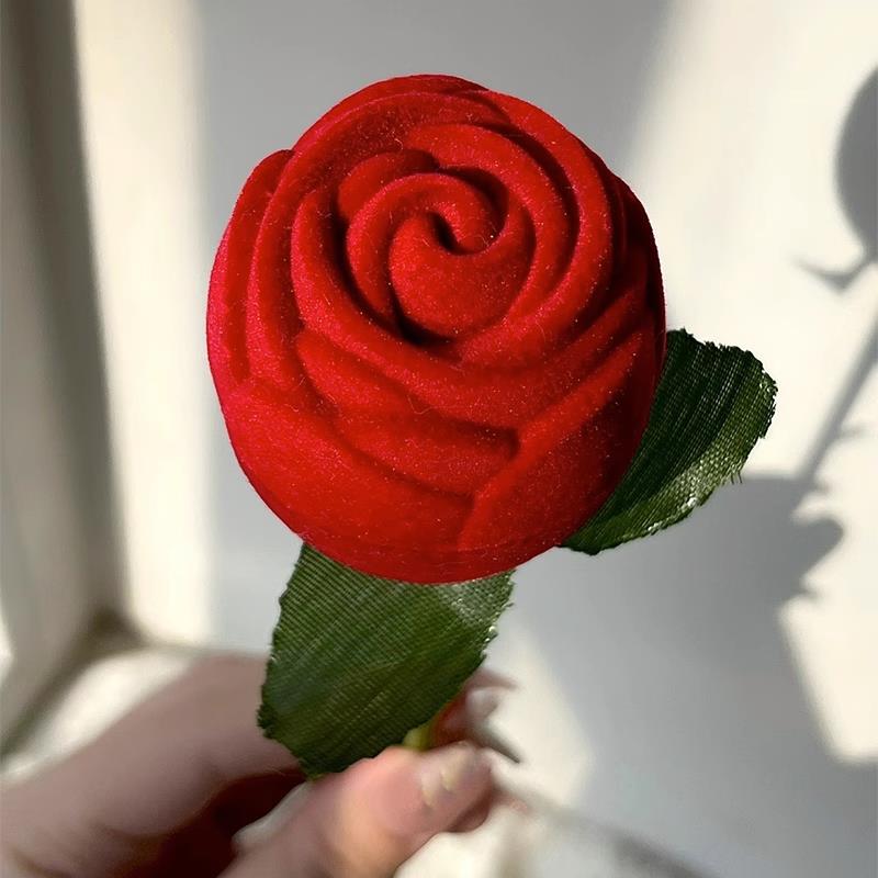 Creative & Romantic 3D Rose Ring Box for Proposals