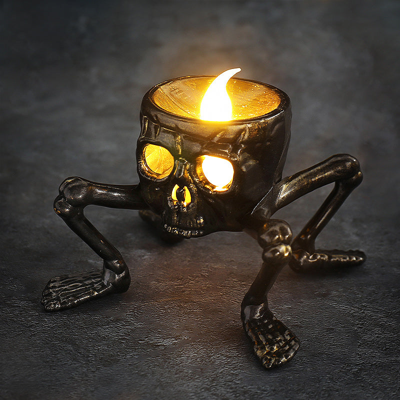 Halloween Glow-in-the-Dark Skeleton Hand & Foot LED Lamp