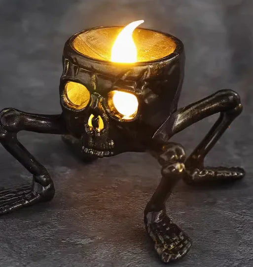 Halloween Glow-in-the-Dark Skeleton Hand & Foot LED Lamp