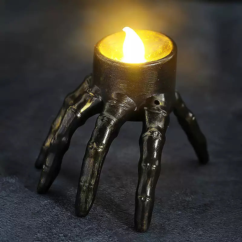 Halloween Glow-in-the-Dark Skeleton Hand & Foot LED Lamp