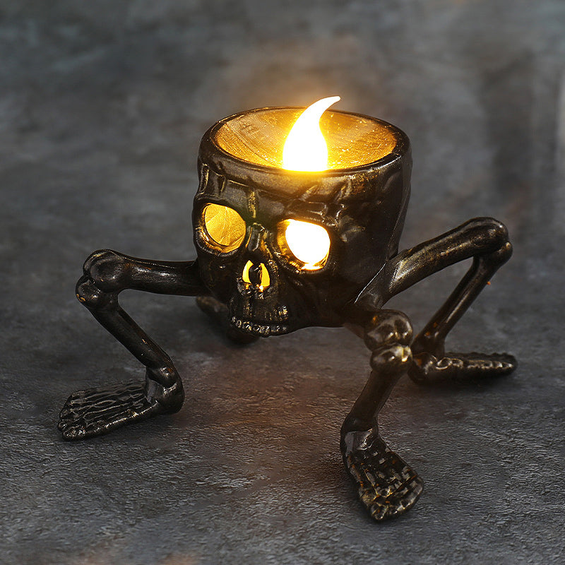 Halloween Glow-in-the-Dark Skeleton Hand & Foot LED Lamp