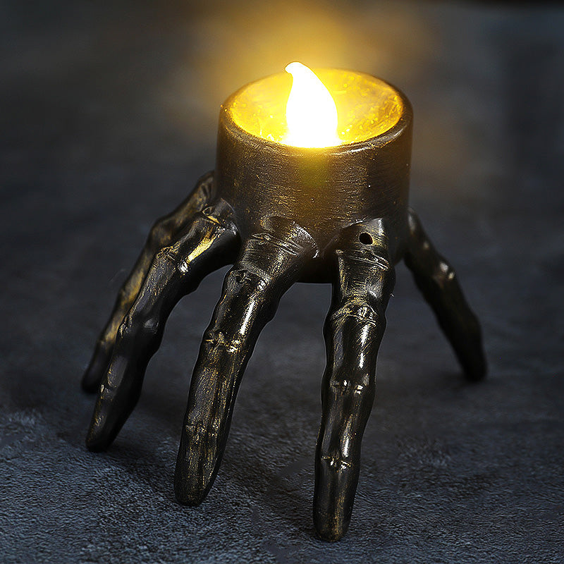 Halloween Glow-in-the-Dark Skeleton Hand & Foot LED Lamp