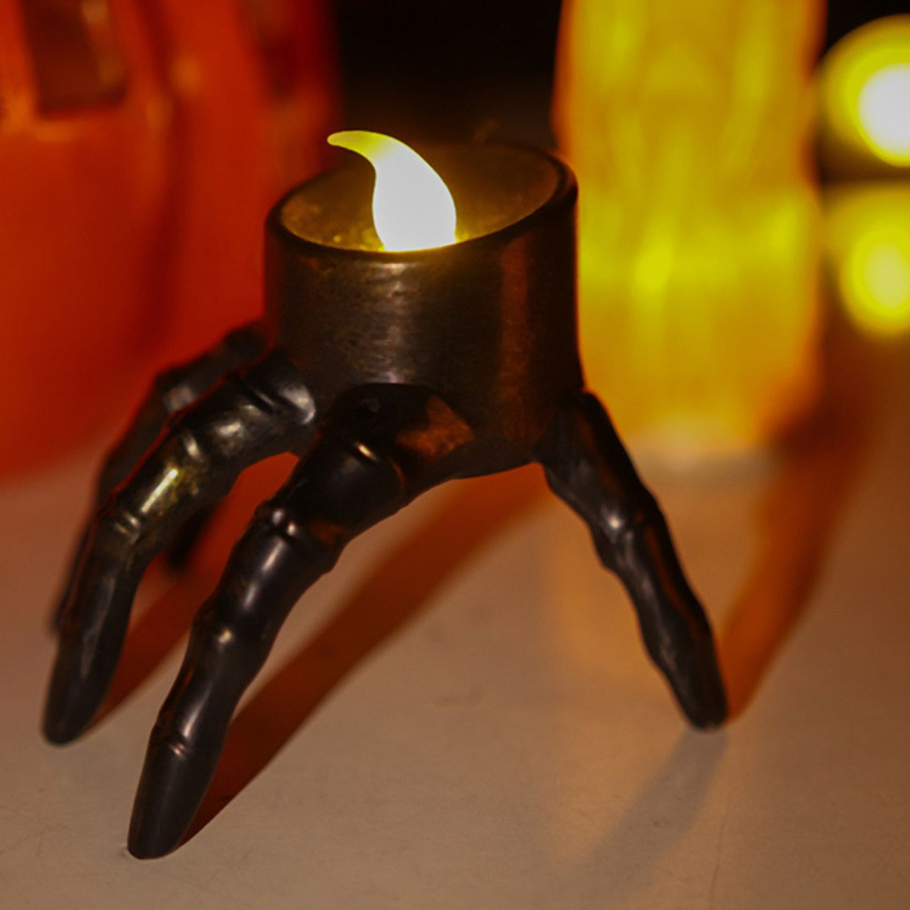Halloween Glow-in-the-Dark Skeleton Hand & Foot LED Lamp