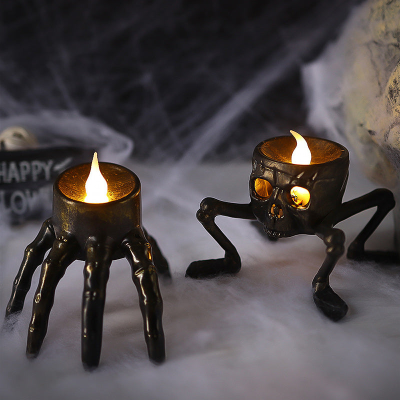 Halloween Glow-in-the-Dark Skeleton Hand & Foot LED Lamp