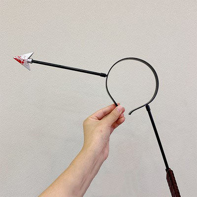 Realistic Knife & Axe Through the Head Prank Headband
