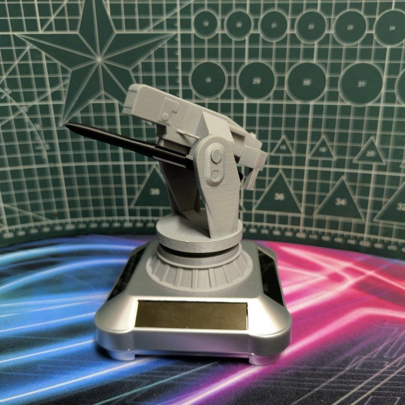 Solar-Powered Military Model Toy Figurine
