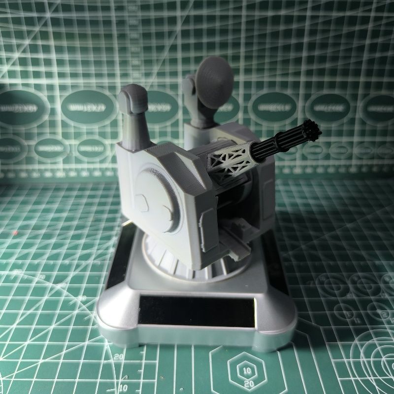 Solar-Powered Military Model Toy Figurine