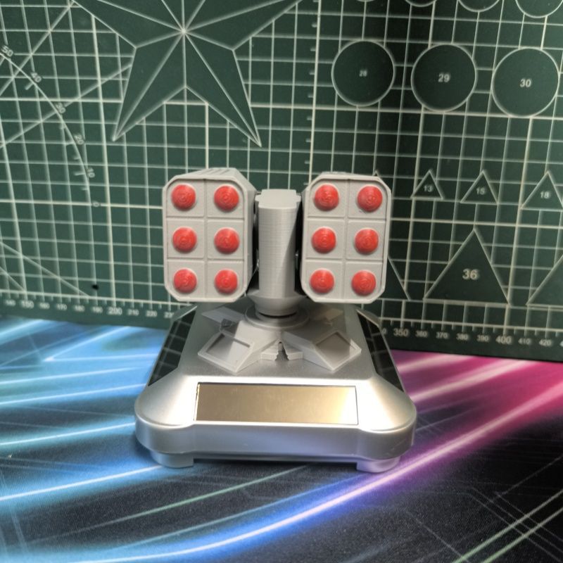 Solar-Powered Military Model Toy Figurine