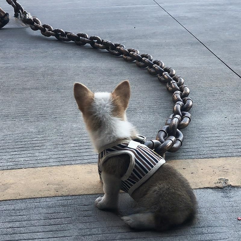 Thick Plastic Dog Chain Prank Pet Leash Rope